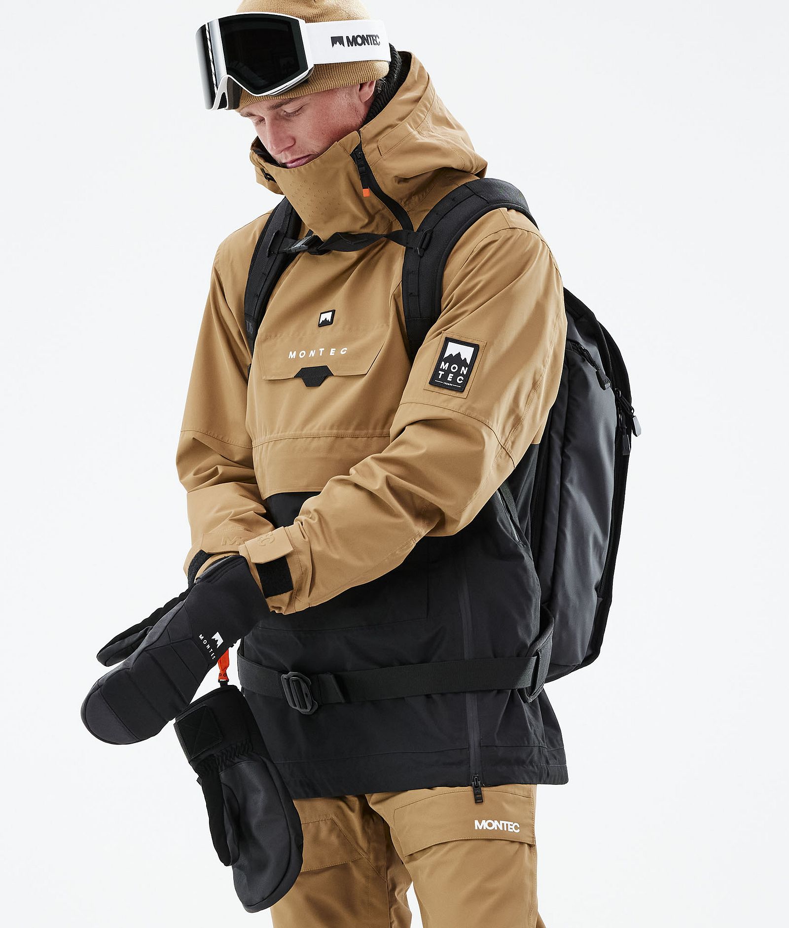 Montec Doom 2021 Kurtka Snowboardowa Mężczyźni Gold/Black, Zdjęcie 3 z 13