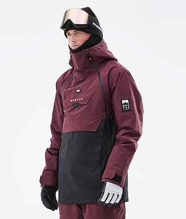 Montec Doom 2021 Bunda na Snowboard Pánské Burgundy/Black