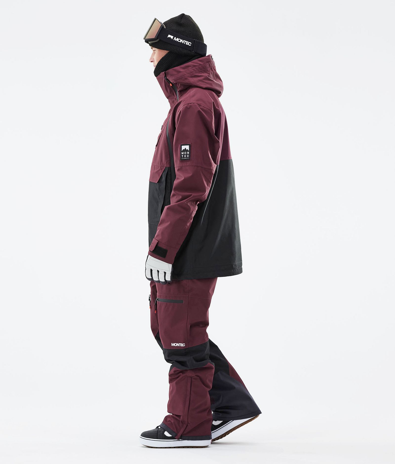 Montec Doom 2021 Kurtka Snowboardowa Mężczyźni Burgundy/Black, Zdjęcie 6 z 13