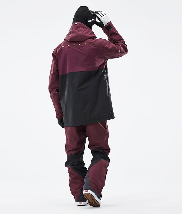 Montec Doom 2021 Kurtka Snowboardowa Mężczyźni Burgundy/Black, Zdjęcie 7 z 13