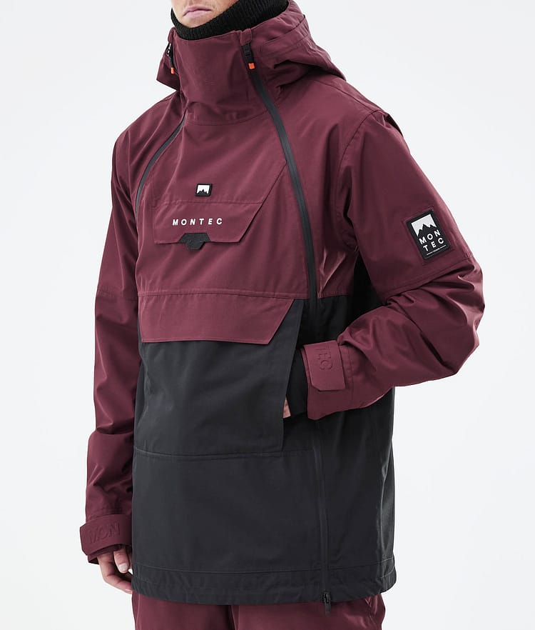 Montec Doom 2021 Kurtka Snowboardowa Mężczyźni Burgundy/Black, Zdjęcie 10 z 13