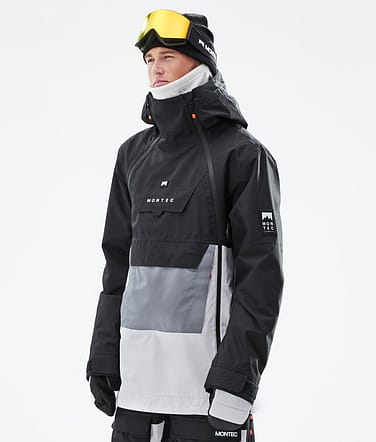 Montec Doom 2021 Bunda na Snowboard Pánské Black/Light Pearl/Light Grey