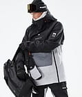 Montec Doom 2021 Kurtka Snowboardowa Mężczyźni Black/Light Pearl/Light Grey, Zdjęcie 3 z 13