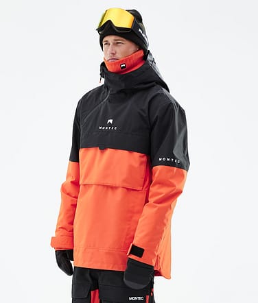 Montec Dune 2021 Bunda na Snowboard Pánské Black/Orange