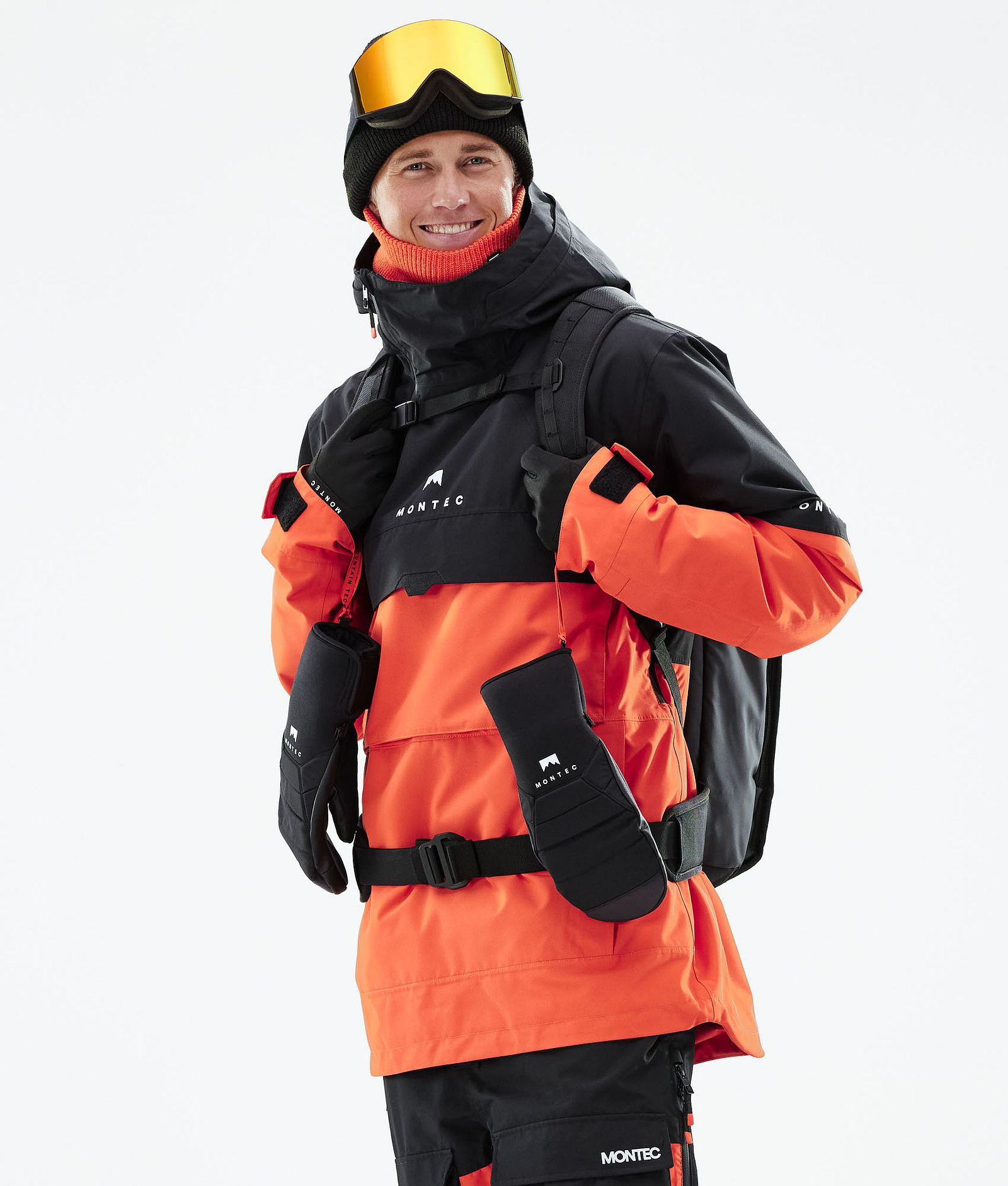 Montec Dune 2021 Bunda na Snowboard Pánské Black/Orange, Obrázek 2 z 10