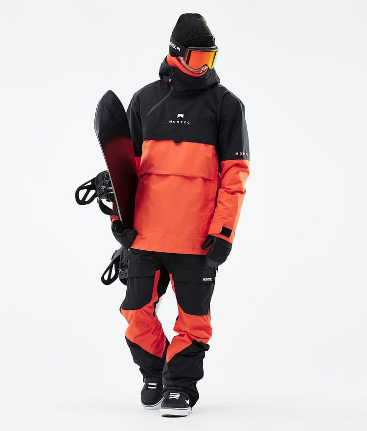 Montec Dune 2021 Bunda na Snowboard Pánské Black/Orange, Obrázek 4 z 10