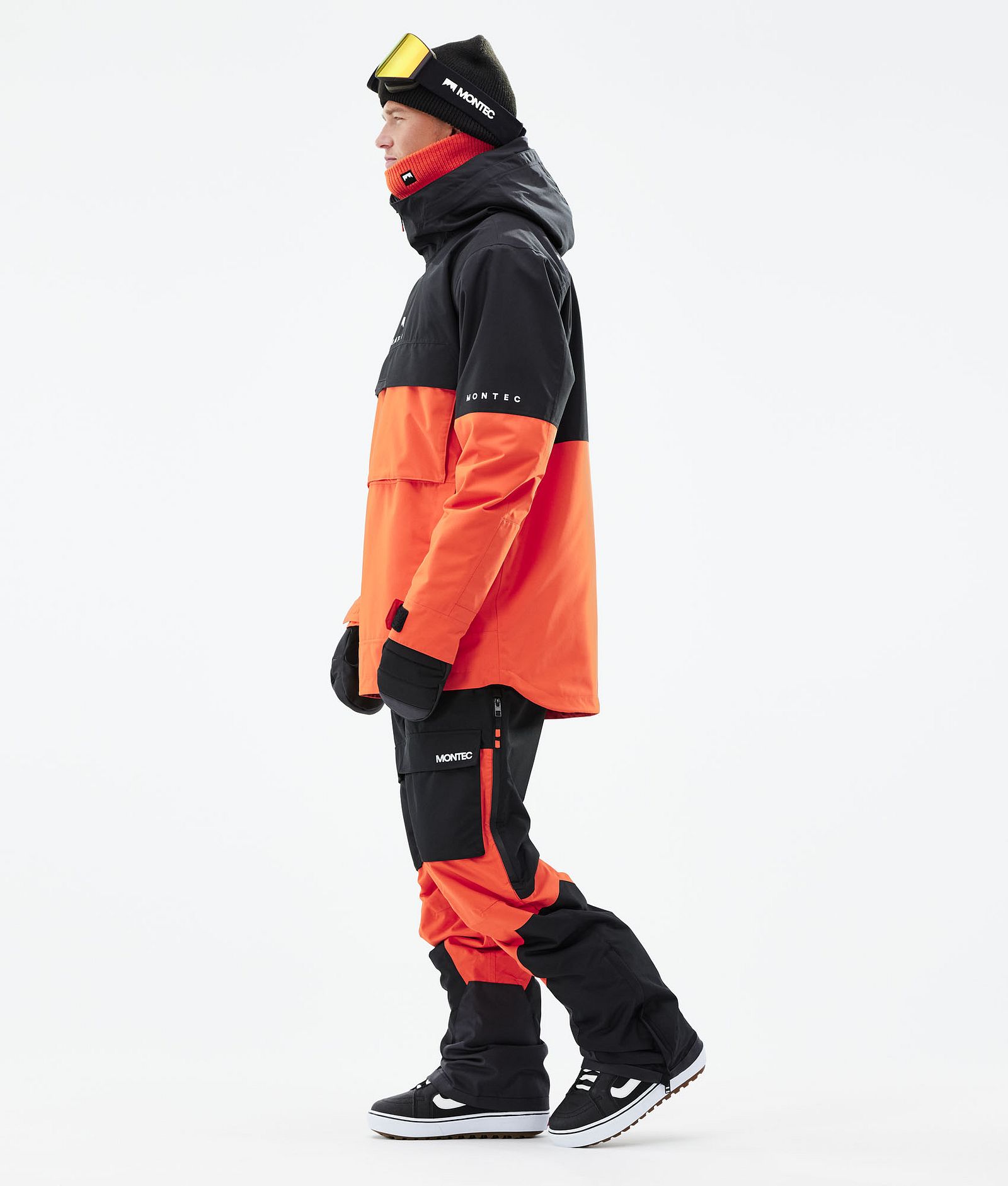 Montec Dune 2021 Bunda na Snowboard Pánské Black/Orange, Obrázek 5 z 10