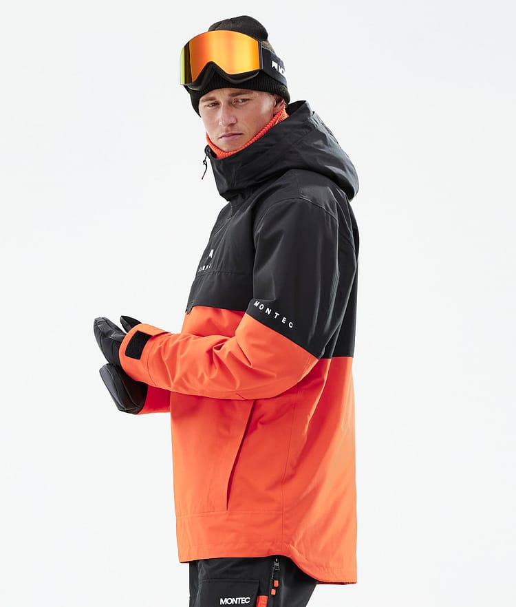 Montec Dune 2021 Bunda na Snowboard Pánské Black/Orange, Obrázek 7 z 10