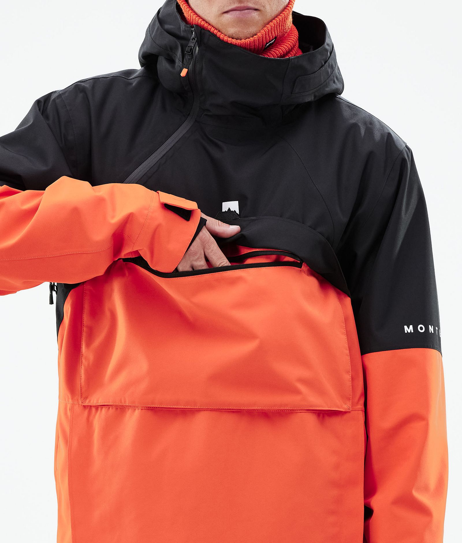 Montec Dune 2021 Bunda na Snowboard Pánské Black/Orange, Obrázek 10 z 10