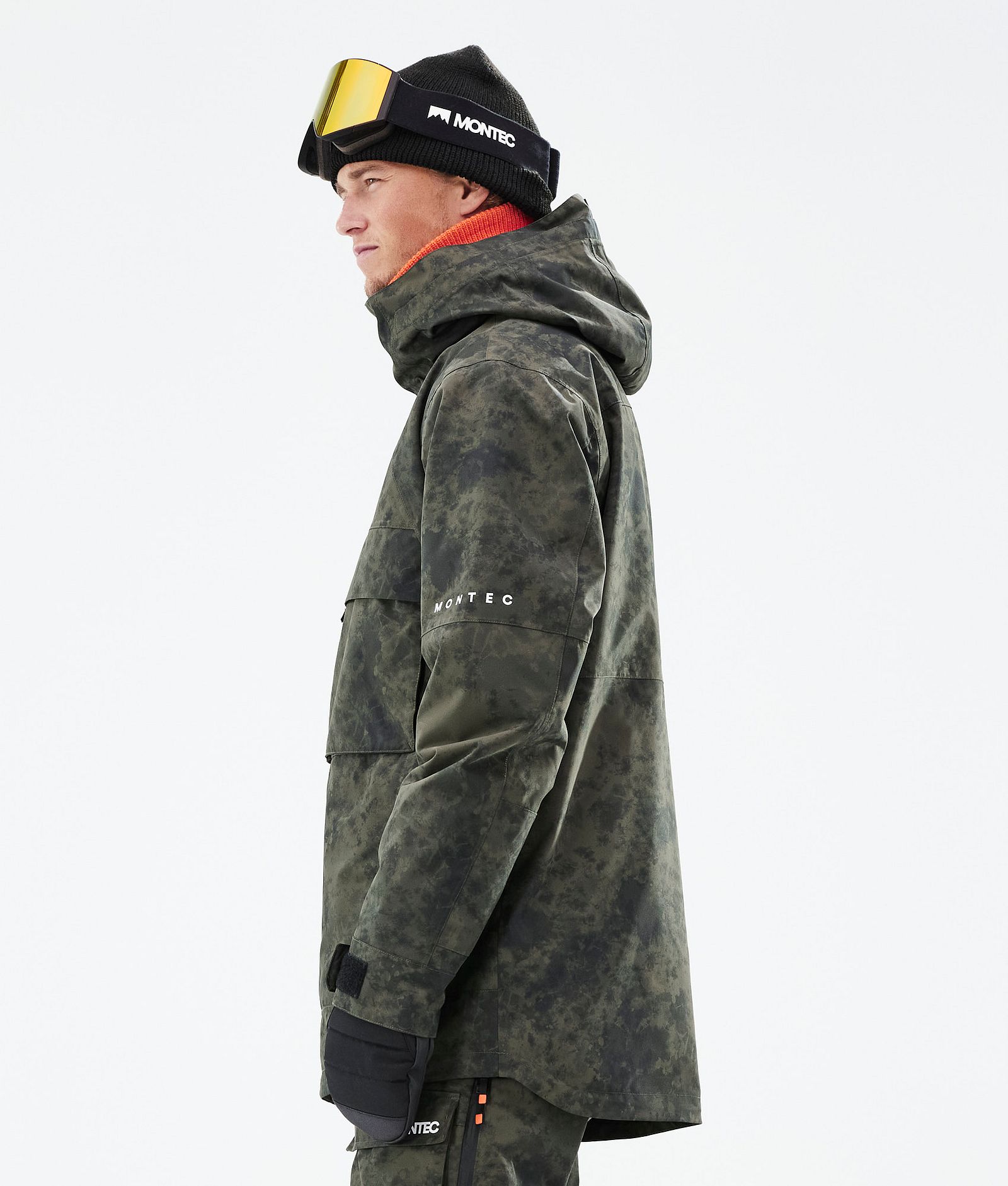 Montec Dune 2021 Kurtka Snowboardowa Mężczyźni Olive Green Tiedye, Zdjęcie 7 z 10