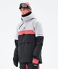 Montec Dune 2021 Lyžařská Bunda Pánské Light Grey/Coral/Black, Obrázek 1 z 10