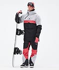 Montec Dune 2021 Kurtka Snowboardowa Mężczyźni Light Grey/Coral/Black, Zdjęcie 4 z 10