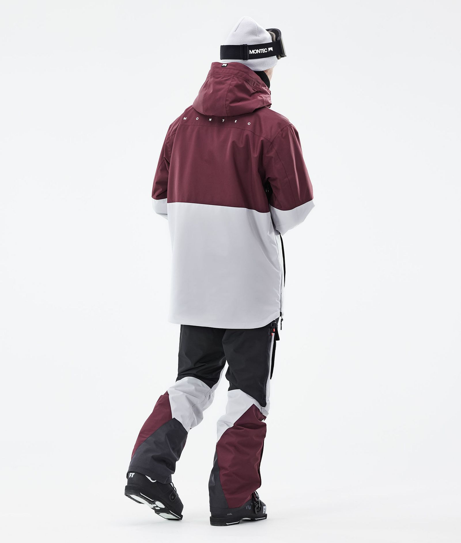 Montec Dune 2021 Lyžařská Bunda Pánské Burgundy/Black/Light Grey, Obrázek 6 z 10