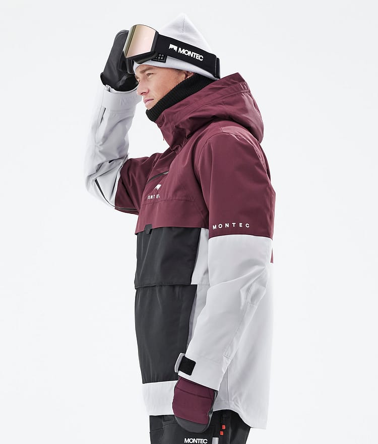 Montec Dune 2021 Lyžařská Bunda Pánské Burgundy/Black/Light Grey, Obrázek 7 z 10