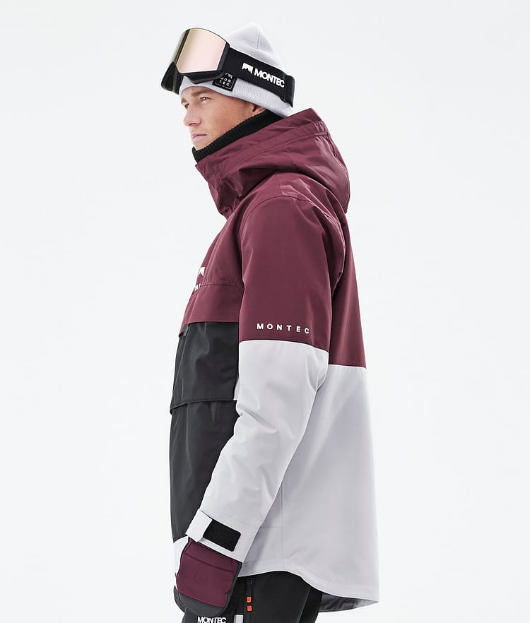 Montec Dune 2021 Bunda na Snowboard Pánské Burgundy/Black/Light Grey, Obrázek 7 z 10