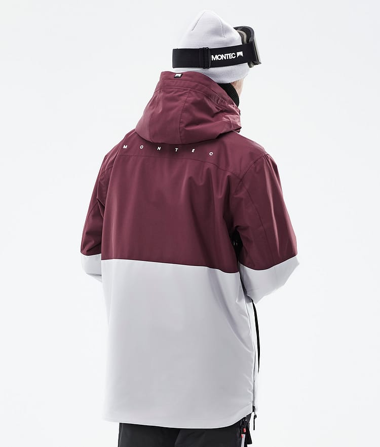 Montec Dune 21 Kurtka Snowboardowa Mężczyźni Burgundy/Black/Light Grey, Zdjęcie 8 z 10
