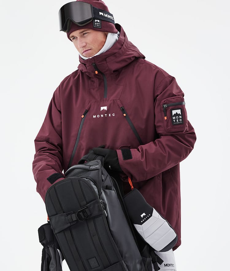Montec Anzu Kurtka Snowboardowa Mężczyźni Burgundy, Zdjęcie 2 z 11