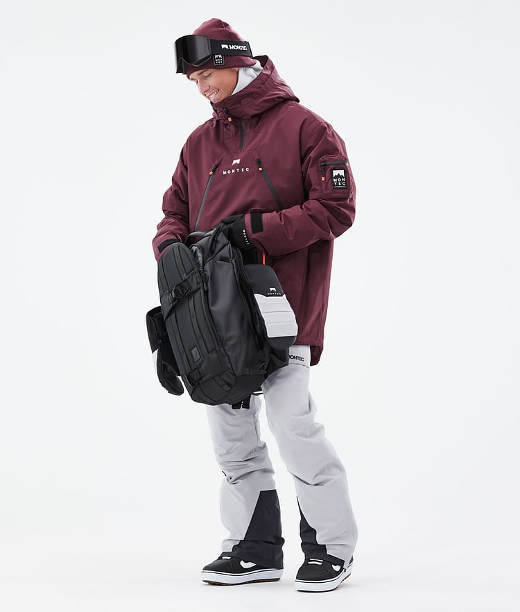 Montec Anzu Kurtka Snowboardowa Mężczyźni Burgundy, Zdjęcie 4 z 11