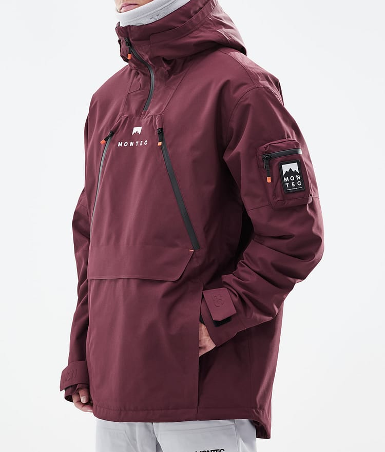Montec Anzu Kurtka Snowboardowa Mężczyźni Burgundy, Zdjęcie 9 z 11