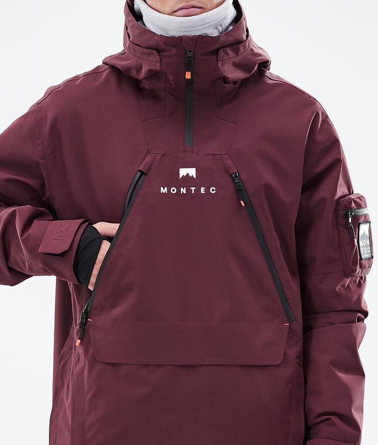 Montec Anzu Kurtka Snowboardowa Mężczyźni Burgundy, Zdjęcie 10 z 11