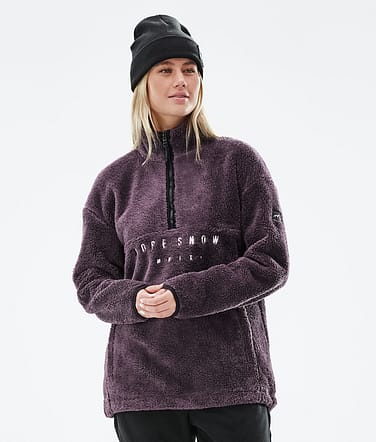 Dope Pile W 2021 Sweter Polarowy Kobiety Faded Grape