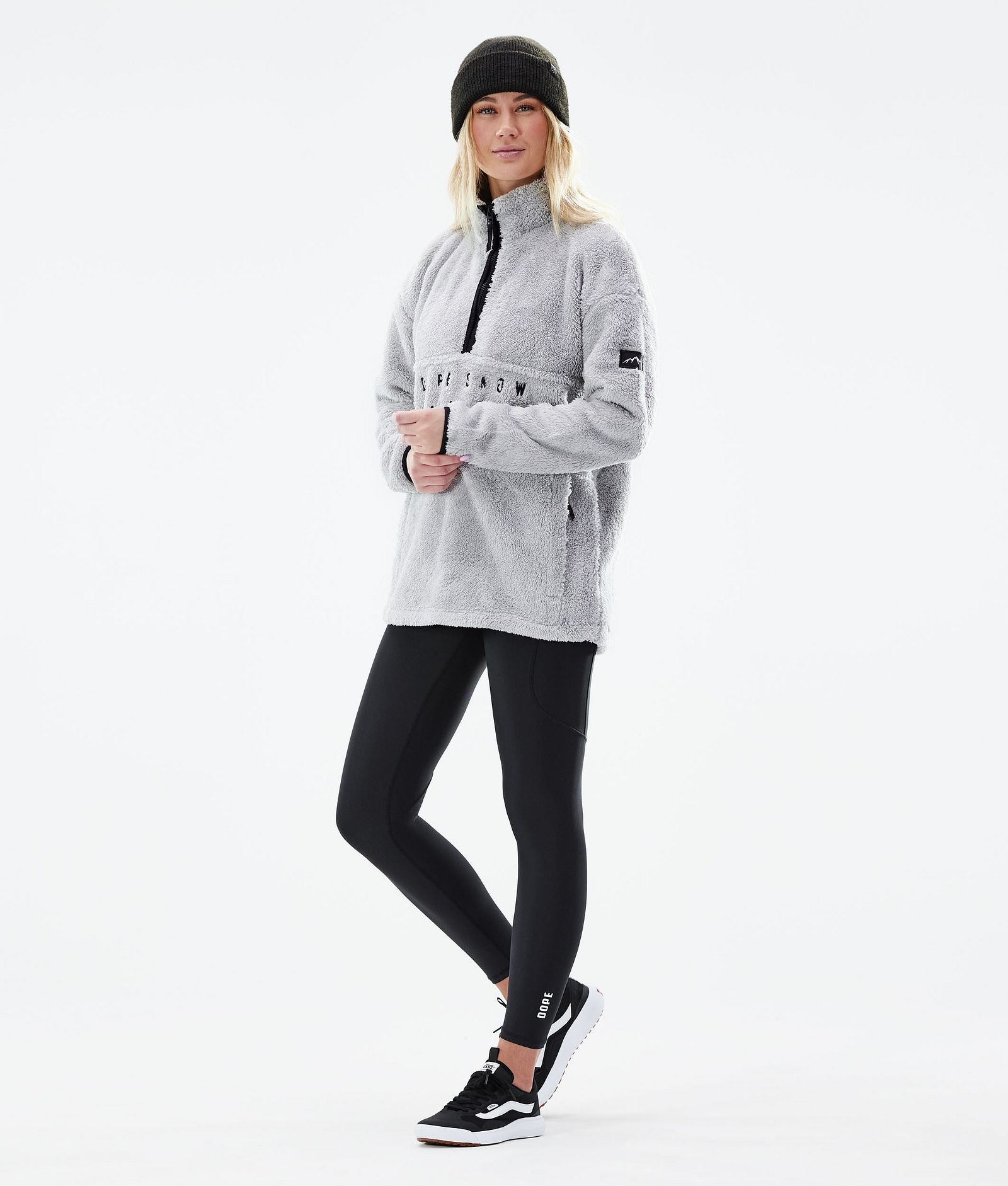 Dope Pile W 2021 Sweter Polarowy Kobiety Light Grey, Zdjęcie 4 z 8