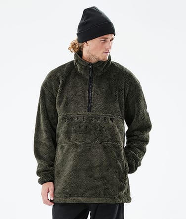 Dope Pile 2021 Sweter Polarowy Mężczyźni Olive Green