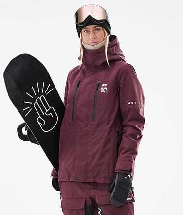 Montec Fawk W 2021 Kurtka Snowboardowa Kobiety Burgundy