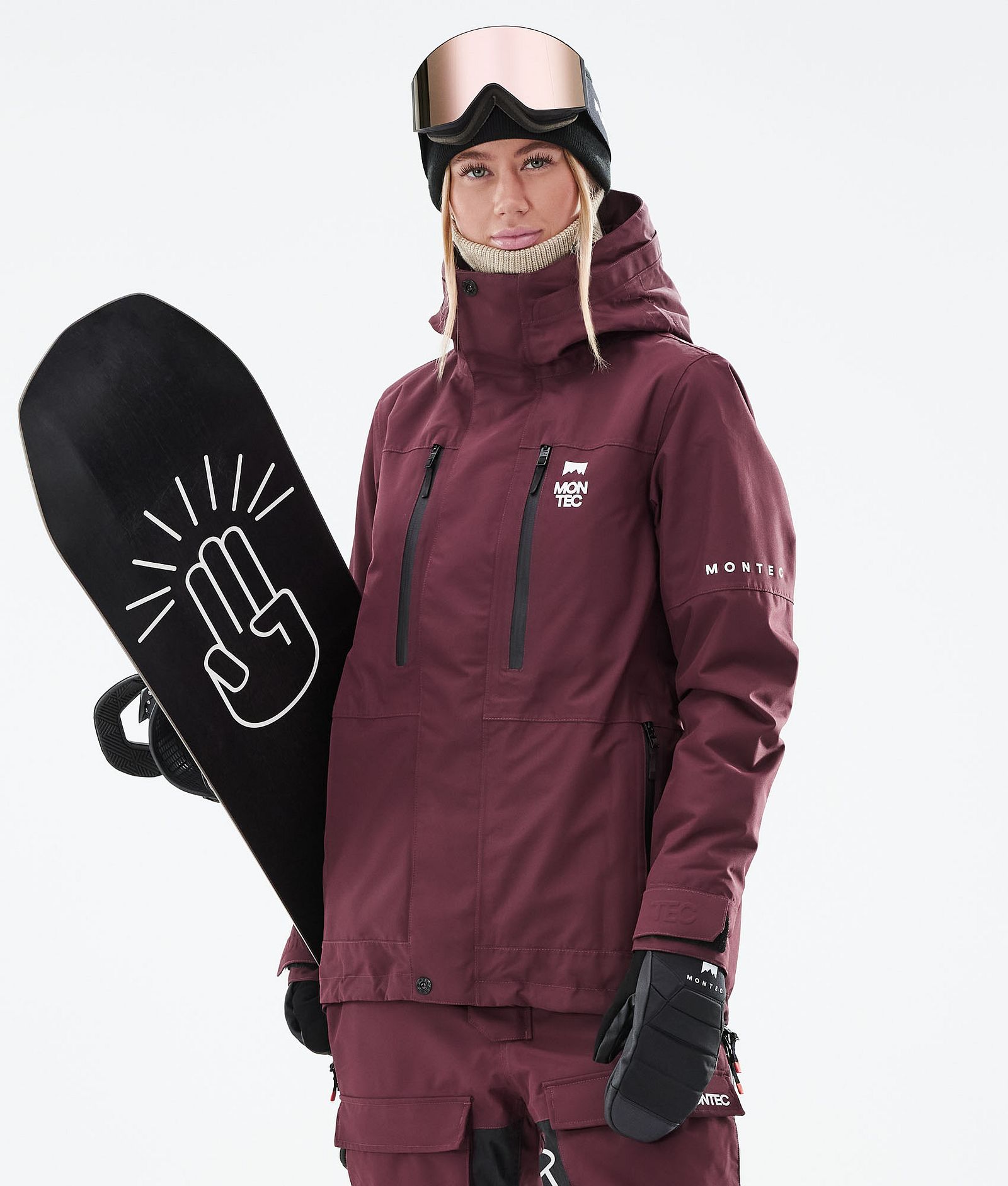 Montec Fawk W 2021 Kurtka Snowboardowa Kobiety Burgundy, Zdjęcie 1 z 11