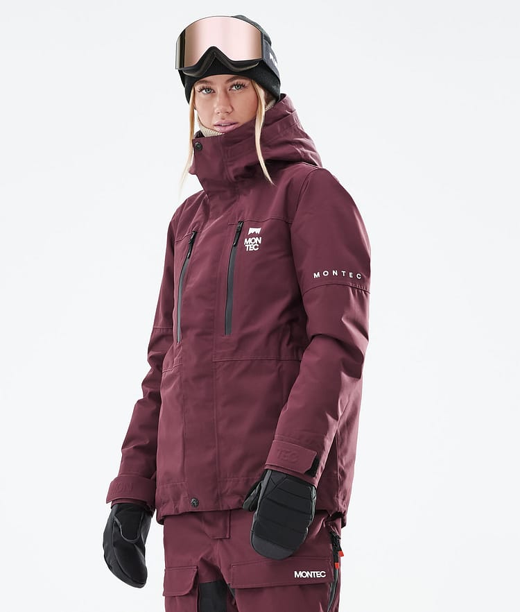 Montec Fawk W 2021 Kurtka Snowboardowa Kobiety Burgundy, Zdjęcie 2 z 11