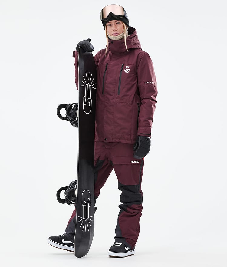 Montec Fawk W 2021 Kurtka Snowboardowa Kobiety Burgundy, Zdjęcie 4 z 11