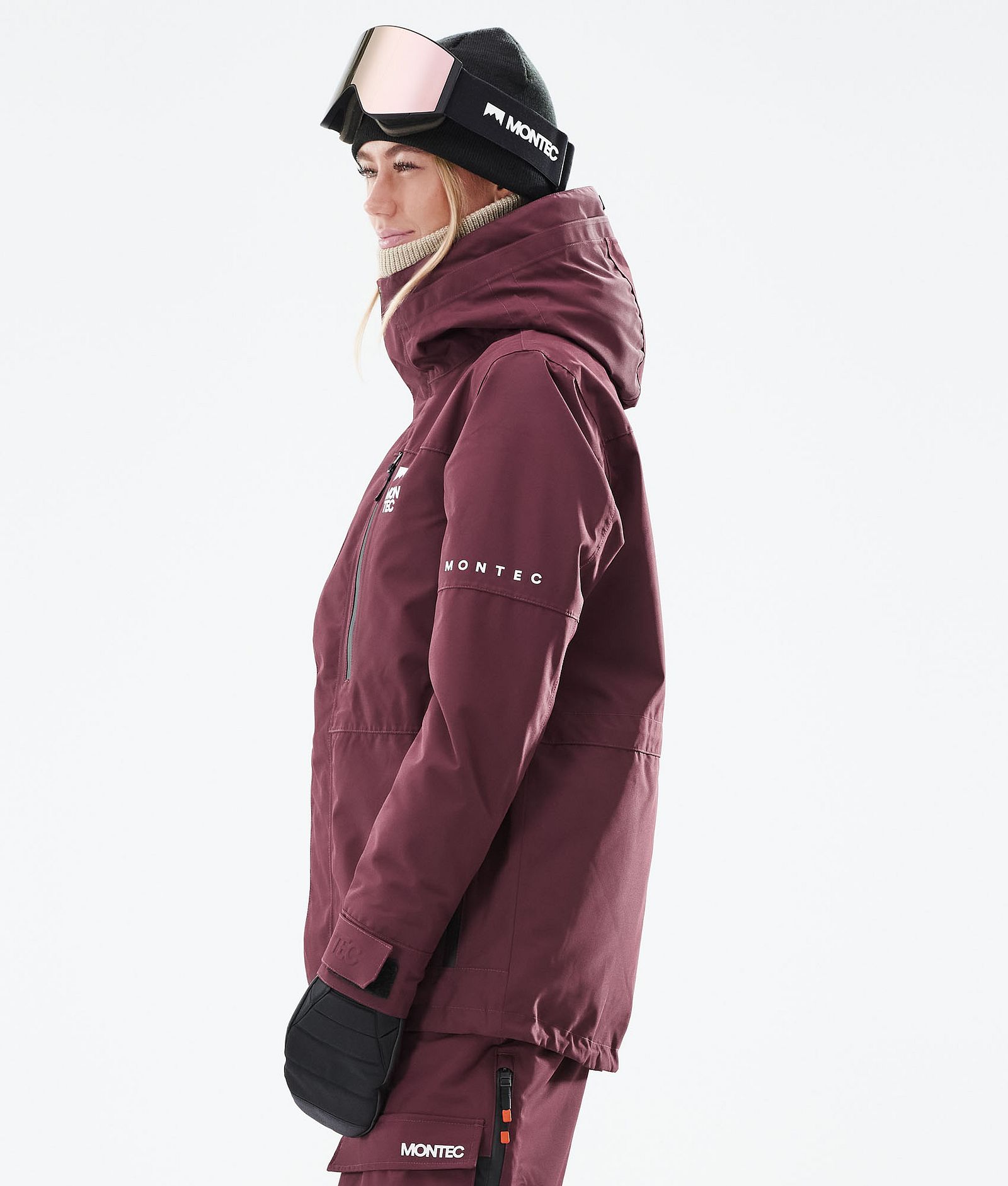 Montec Fawk W 2021 Kurtka Snowboardowa Kobiety Burgundy, Zdjęcie 7 z 11