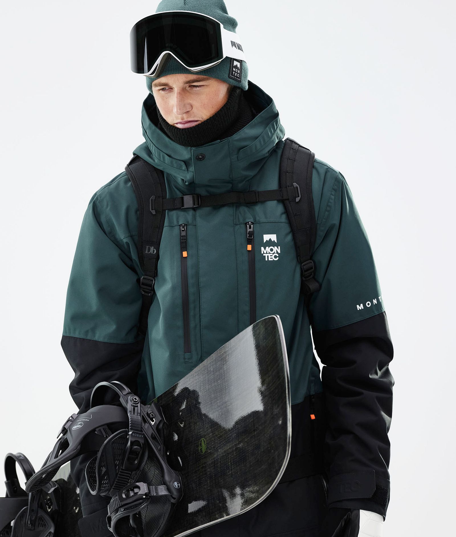 Montec Fawk 2021 Kurtka Snowboardowa Mężczyźni Dark Atlantic/Black, Zdjęcie 3 z 12