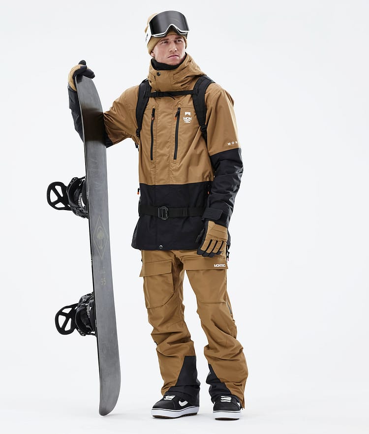 Montec Fawk 2021 Bunda na Snowboard Pánské Gold/Black, Obrázek 5 z 12