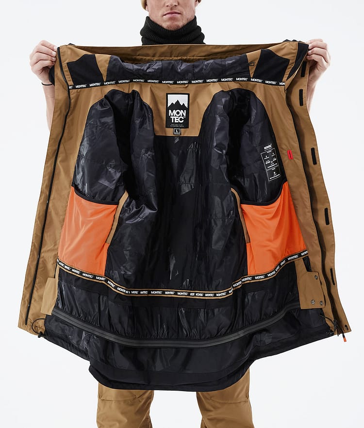 Montec Fawk 21 Kurtka Narciarska Mężczyźni Gold/Black, Zdjęcie 12 z 12
