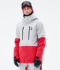 Montec Fawk 2021 Bunda na Snowboard Pánské Light Grey/Red, Obrázek 1 z 11