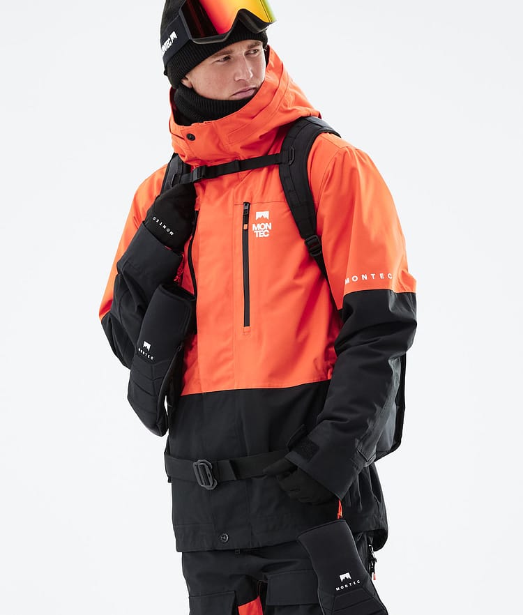 Montec Fawk 2021 Kurtka Snowboardowa Mężczyźni Orange/Black, Zdjęcie 2 z 12