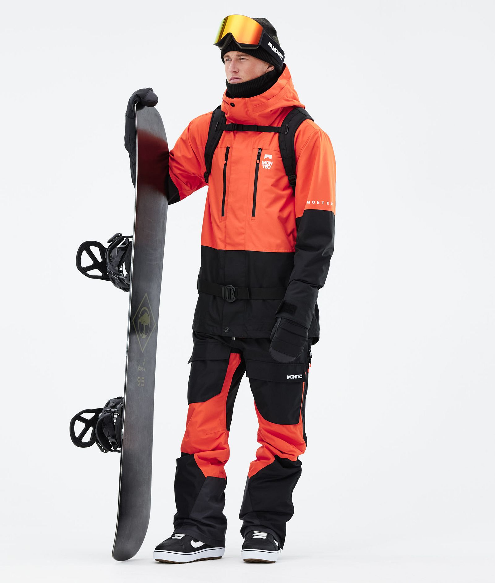 Montec Fawk 2021 Kurtka Snowboardowa Mężczyźni Orange/Black, Zdjęcie 4 z 12