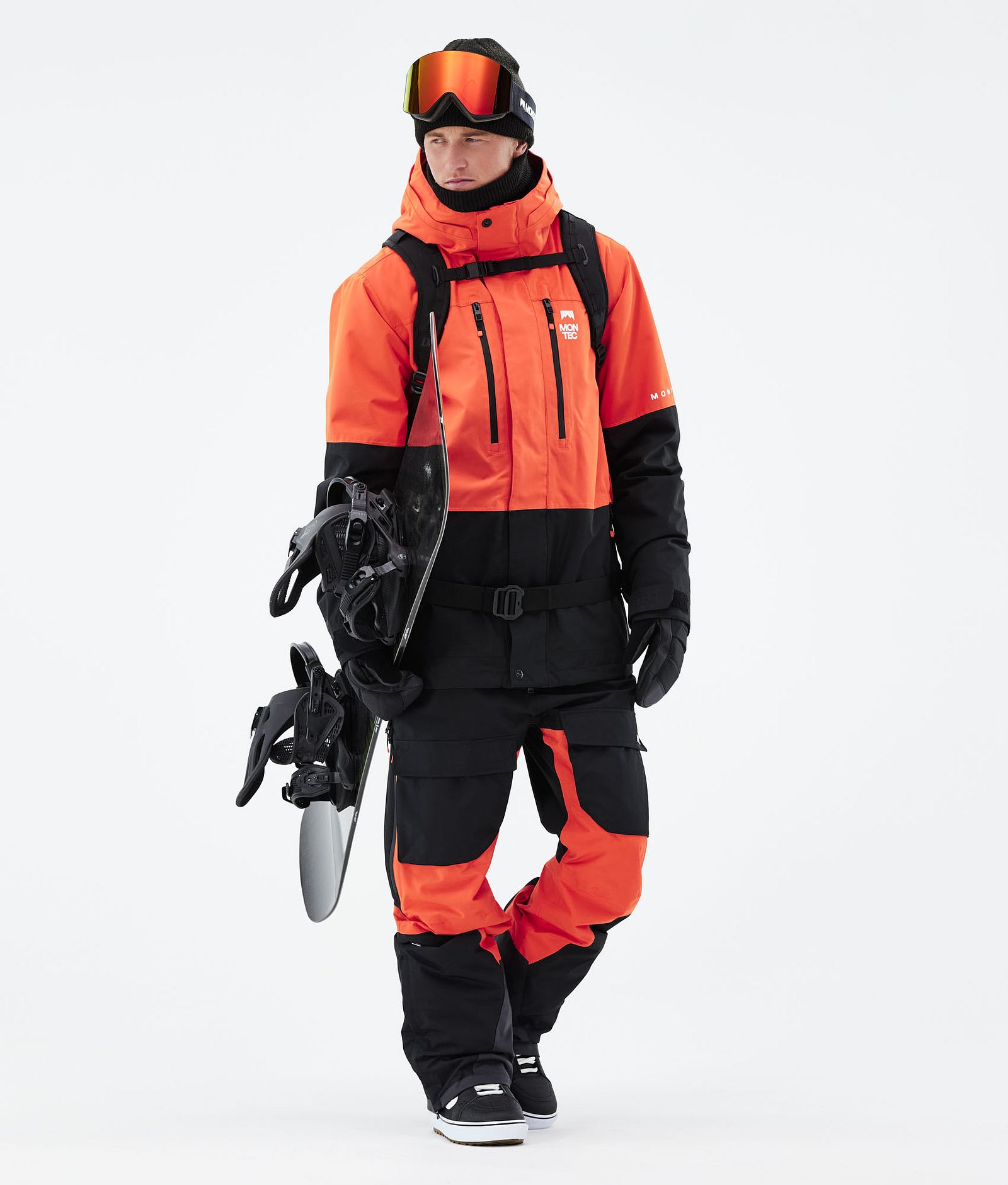 Montec Fawk 2021 Kurtka Snowboardowa Mężczyźni Orange/Black, Zdjęcie 5 z 12