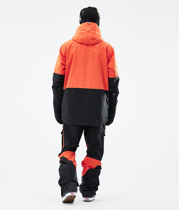 Montec Fawk 2021 Kurtka Snowboardowa Mężczyźni Orange/Black, Zdjęcie 7 z 12