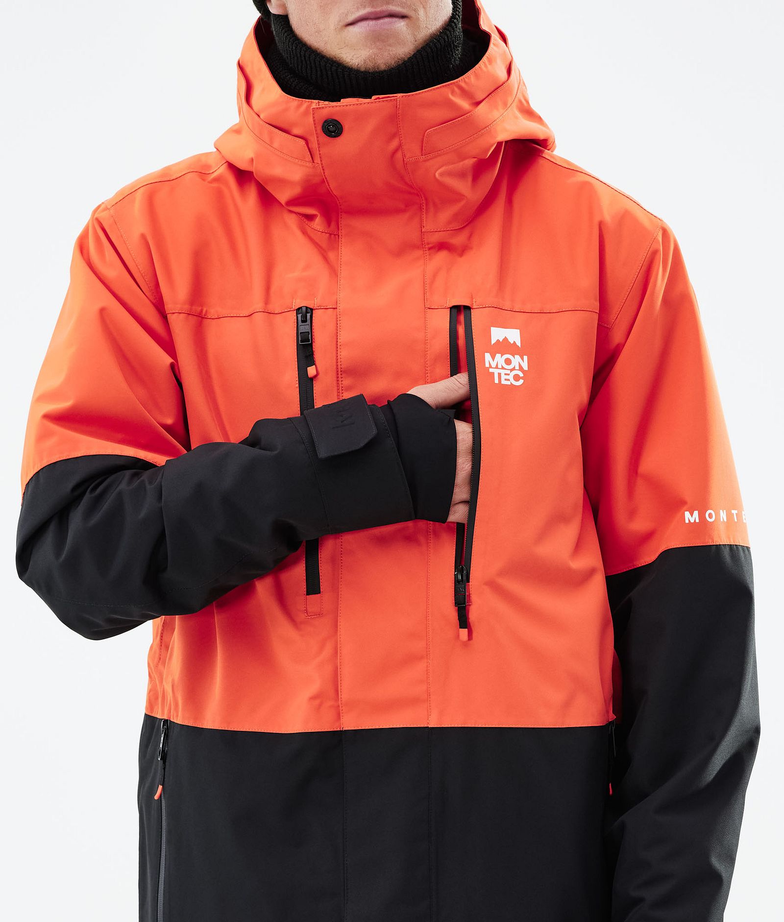 Montec Fawk 2021 Kurtka Snowboardowa Mężczyźni Orange/Black, Zdjęcie 10 z 12