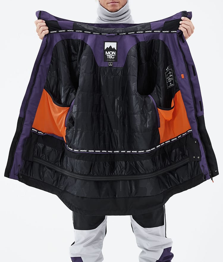 Montec Fawk 2021 Kurtka Snowboardowa Mężczyźni Purple/Black, Zdjęcie 12 z 12