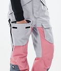 Montec Fawk W 2021 Spodnie Snowboardowe Kobiety Light Grey/Pink/Light Pearl, Zdjęcie 6 z 6