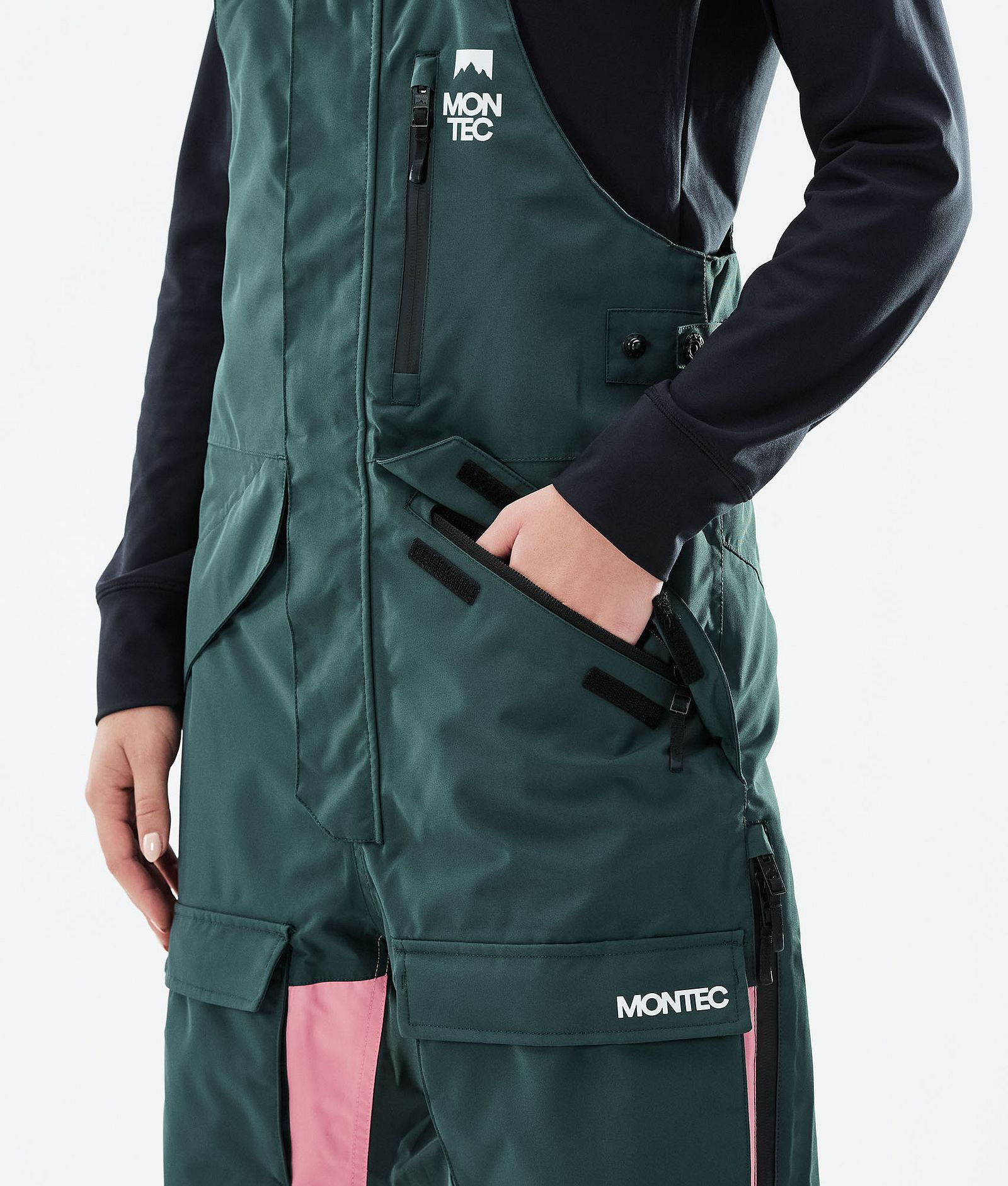 Montec Fawk W 2021 Kalhoty na Snowboard Dámské Dark Atlantic/Pink, Obrázek 4 z 6