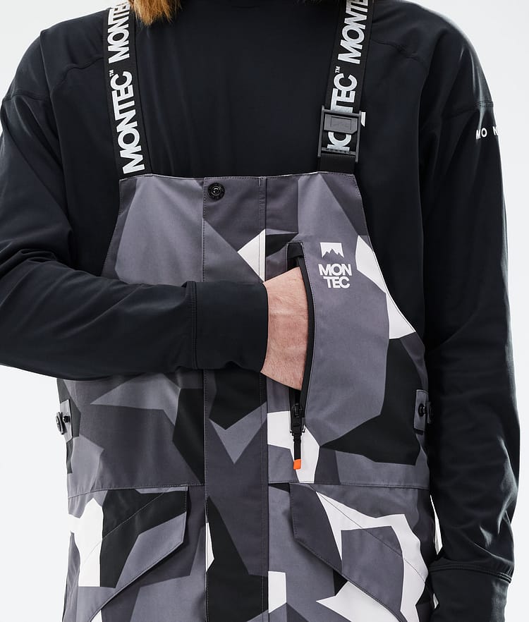 Montec Fawk 2021 Kalhoty na Snowboard Pánské Arctic Camo/Black, Obrázek 5 z 6