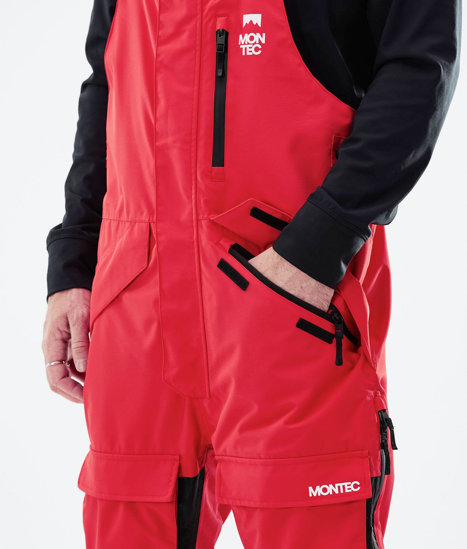 Montec Fawk 2021 Kalhoty na Snowboard Pánské Red/Black, Obrázek 4 z 6