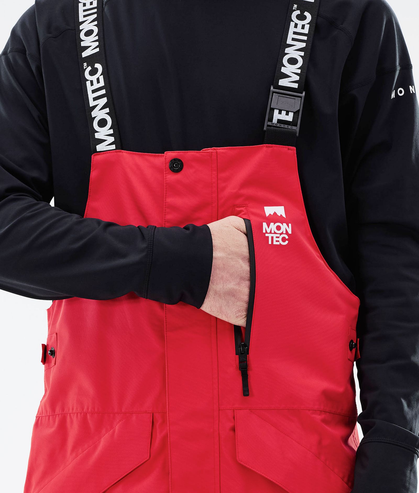 Montec Fawk 2021 Kalhoty na Snowboard Pánské Red/Black, Obrázek 5 z 6