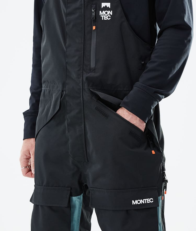 Montec Fawk 2021 Kalhoty na Snowboard Pánské Black/Atlantic, Obrázek 4 z 6