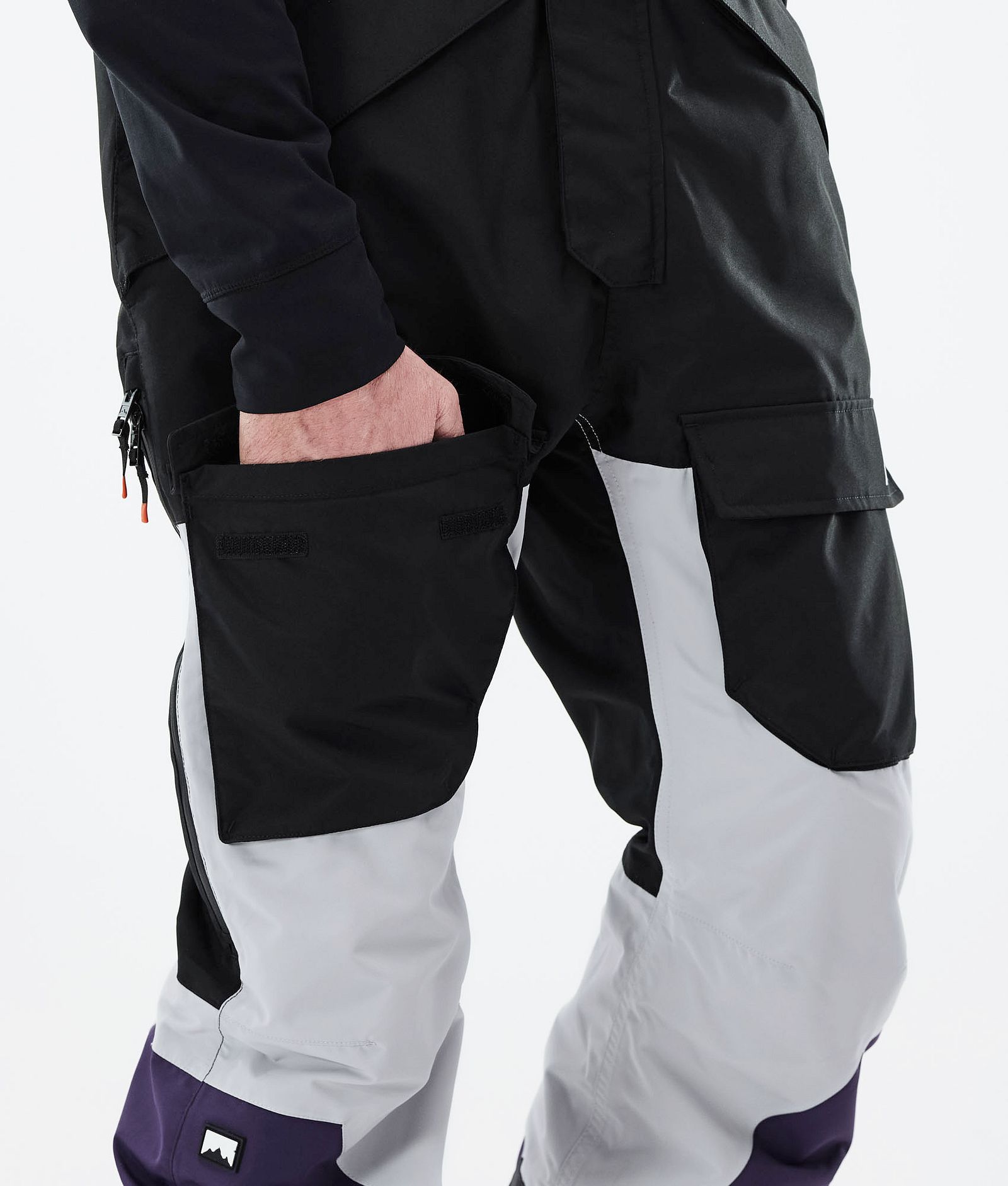 Montec Fawk 2021 Kalhoty na Snowboard Pánské Black/Light Grey/Purple, Obrázek 6 z 6