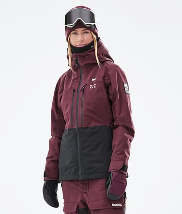 Montec Moss W 2021 Kurtka Snowboardowa Kobiety Burgundy/Black